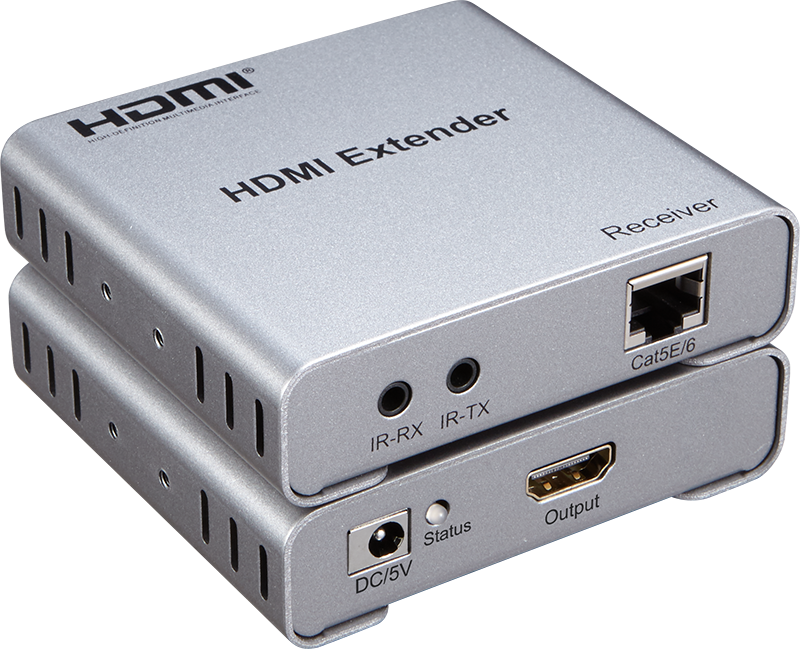 E1004K-IR: 100m HDMI Over cat5 4K 30hz Extender with Loop-out and IR E1004K-IR: 100m HDMI Over cat5 4K 30hz Extender with Loop-out and IR